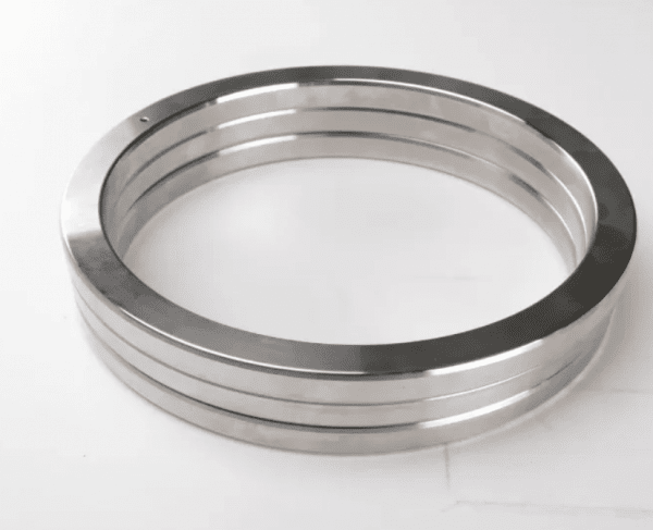 Close-up of Duplex F44 BX Ring Joint Gasket for Wellhead Sealing Applications