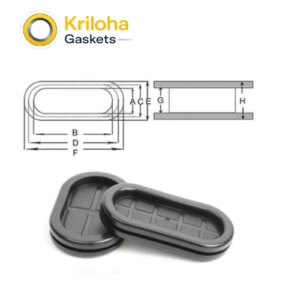 Flame Resistant EPDM Rubber Grommet For Distribution Cabinet