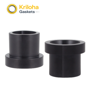 Black PEEK flanged shaft sleeve