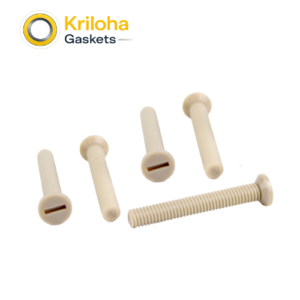Countersunk slotted PEEK screw