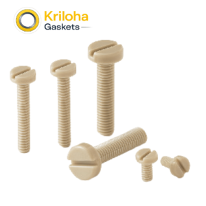 Hexagonal slotted PEEK screws